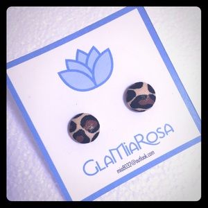 Handmade fabric earrings